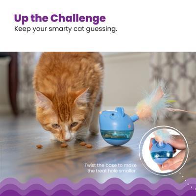 Outward Hound Catstages Hunt N Swat Treat Tumblers Cat Toy Pink/Blue