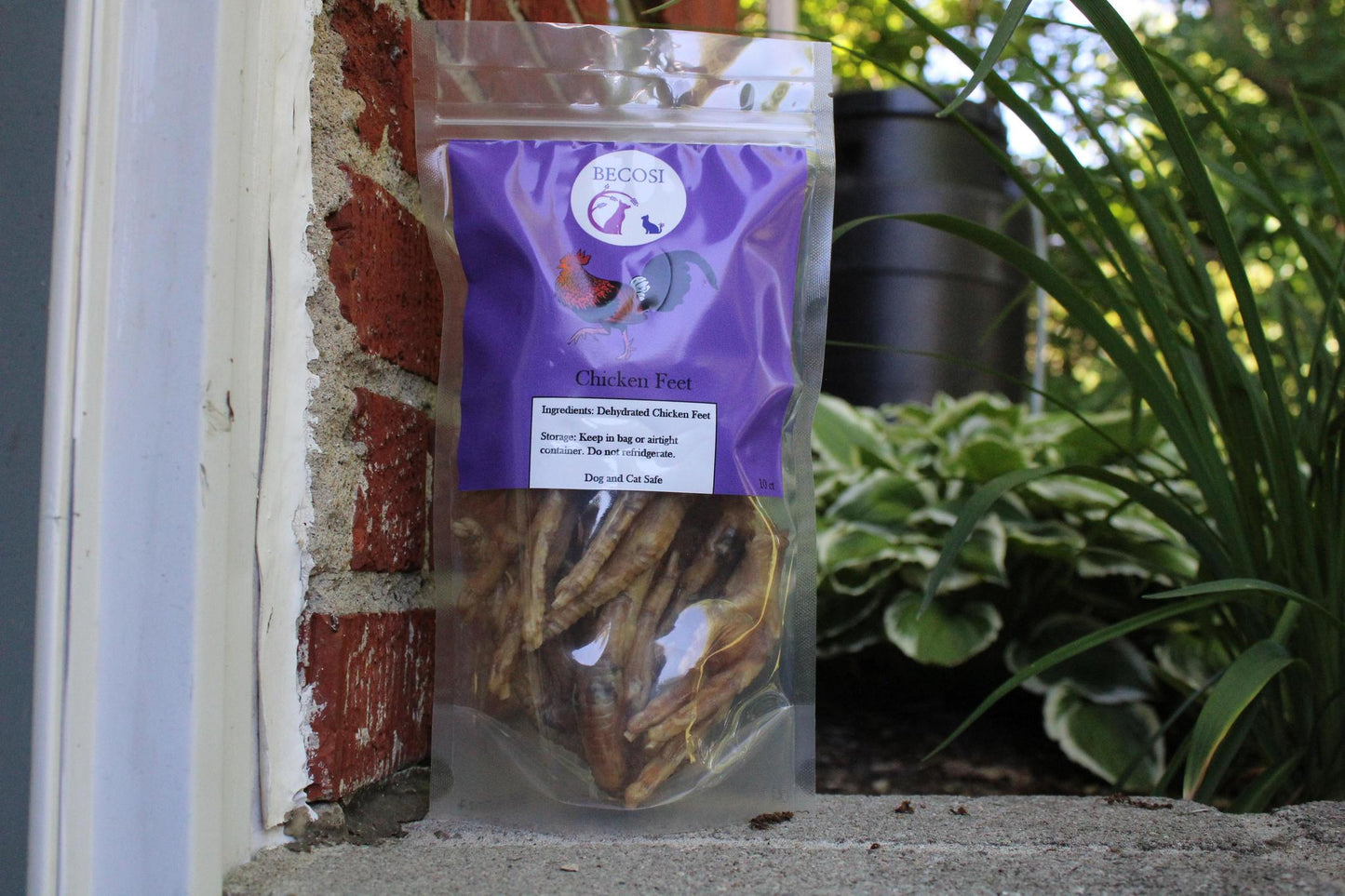 Becosi Dehydrated Chicken Feet 10 ct