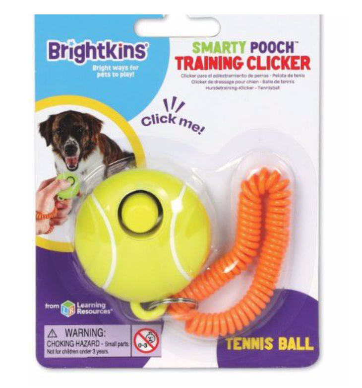 Brightkins Donut Smarty Pooch Training Clicker - Tennis Ball