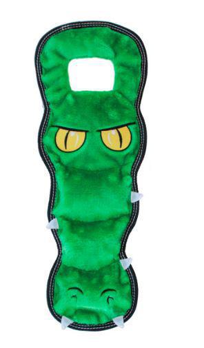 Outward Hound Tough Seamz Gator Plush Dog Toy XL