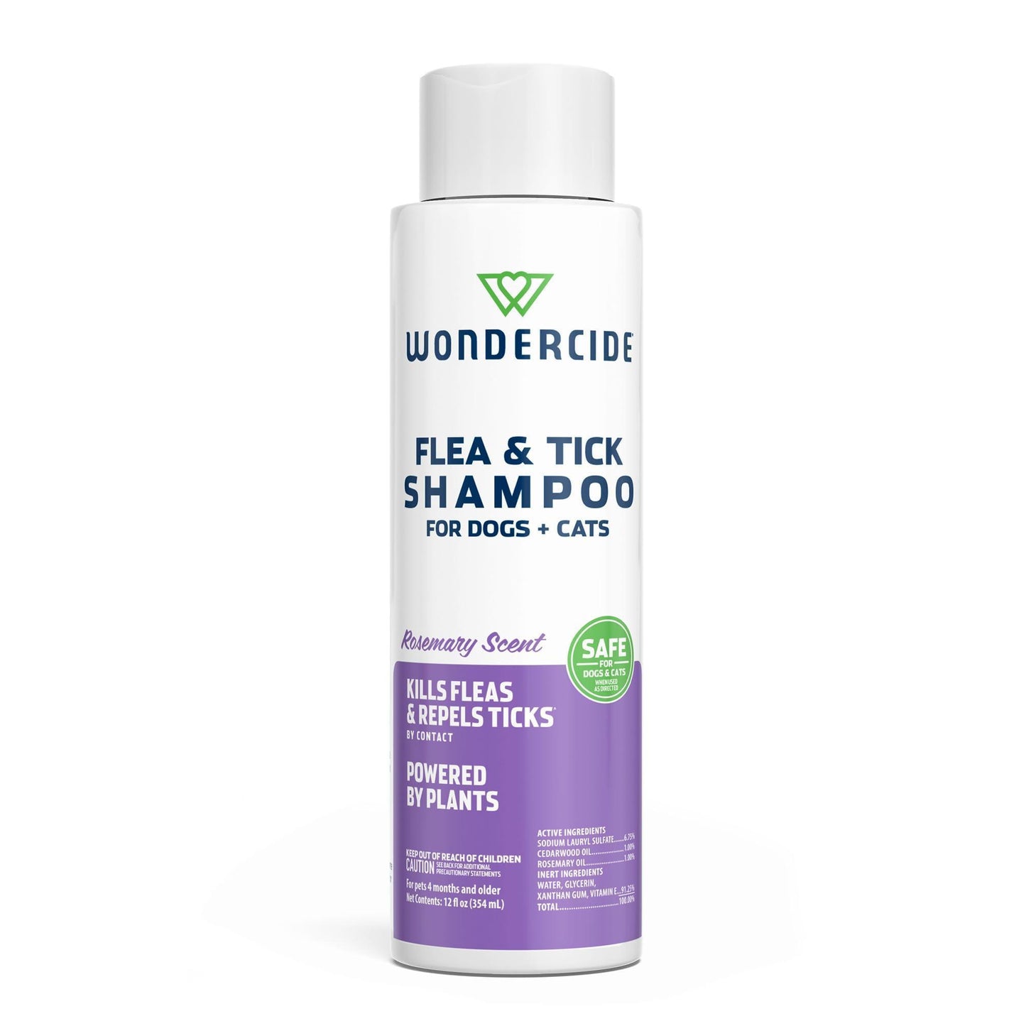 Wondercide 12oz. Dog/Cat Rosemary Flea/Tick Shampoo