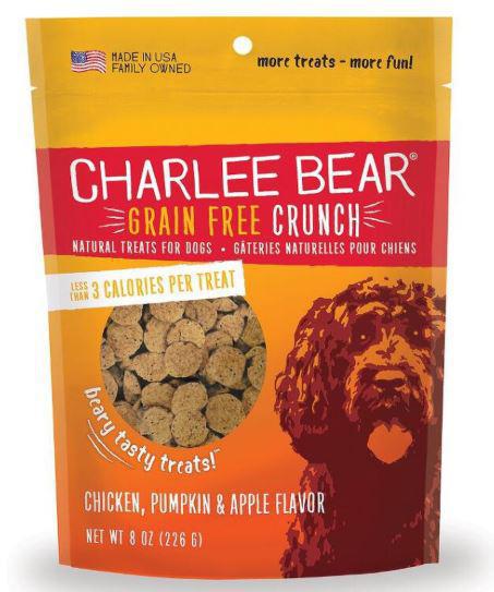 Charlee Bear Crunch Grain Free Chicken Pumpkin Apple Treats 8oz
