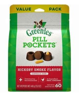Greenies Pill Pocket Capsule Hickory 15.8 oz
