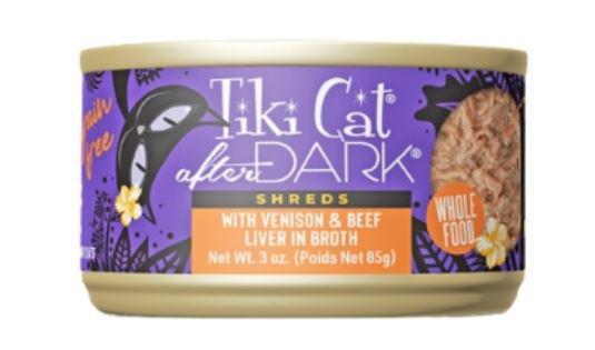 Tiki Pet After Dark Shreds Venison & Beef Liver 3z