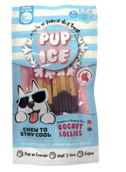 Pup Ice Rocket Lollies Strawberry & Blueberry