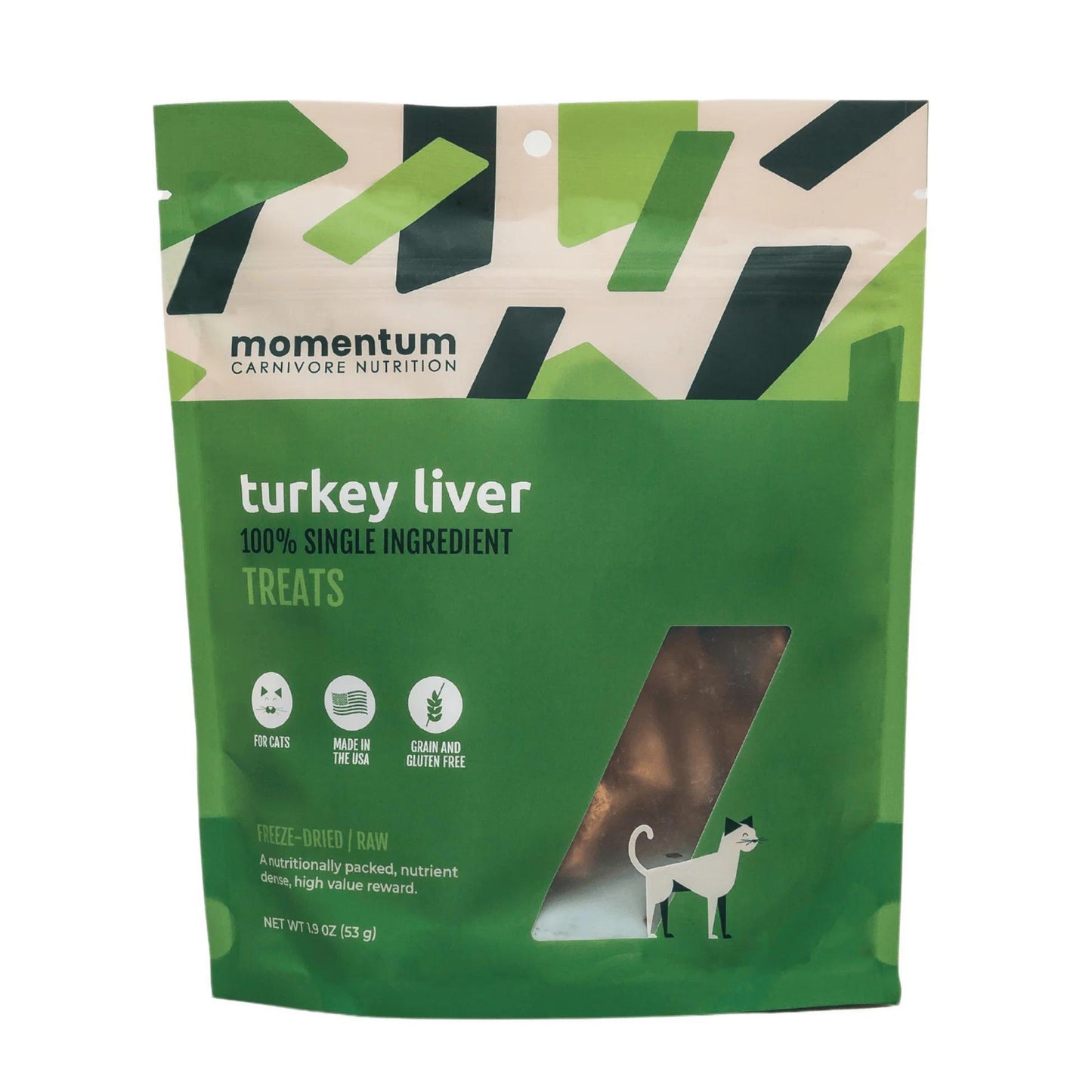 Momentum 3.5oz Dog/Cat Turkey Liver Freeze Dried Treat GF