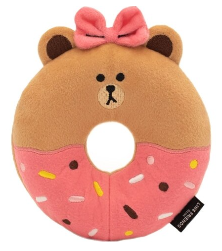 Zippy Paws Line Friends Donutz Buddies Chocolate