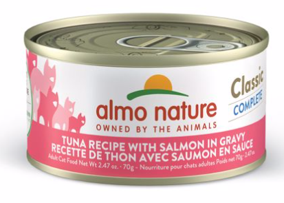 Almo Classic Tuna Salmon In Gravy 2.47z
