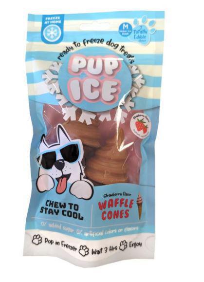 Pup Ice Waffle Cone Strawberry