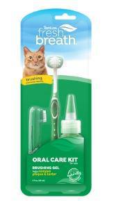 TropiClean Fresh Breath Oral Care Kit for Cats - 2 oz