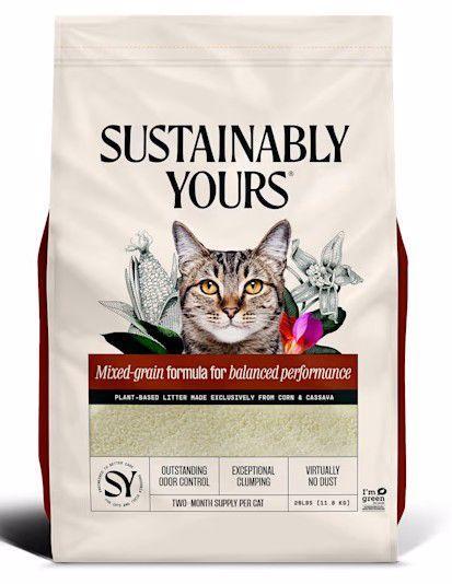 Sustainably Yours 26lb Cat Mixed Grain Clumping Litter