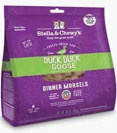 S&C Freeze-Dried Raw Cat Duck Goose Morsels GF 18oz