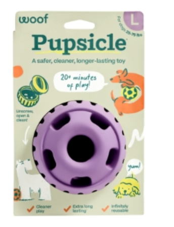 Woof Dog Pupsicle Lavendar LG