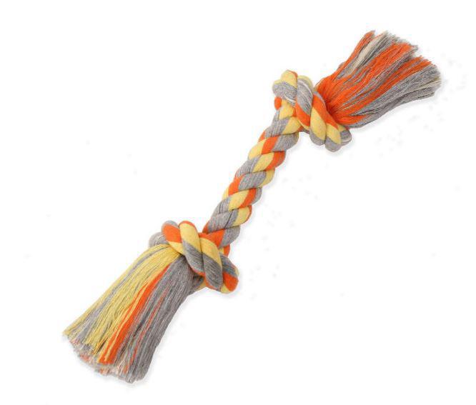 Mammoth Color Bone Flossy Chews Cotton Rope Large