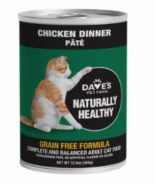 Daves Pet Food Cat Chicken 12oz
