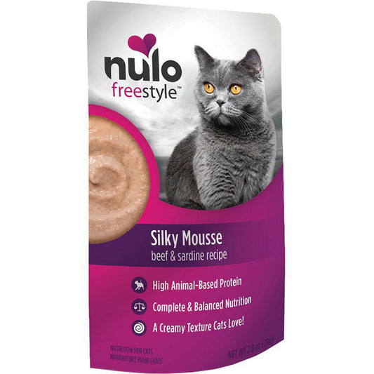 Nulo Freestyle Mousse Beef & Sardine GF 2.8z Pouch