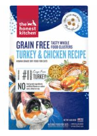 Honest Kitchen Turkey, Chicken Cat Cluster GF 4#
