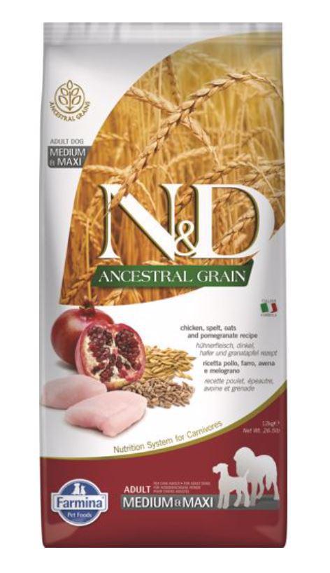 N&D Ancestral Grain Chicken Med/Maxi 26.4#