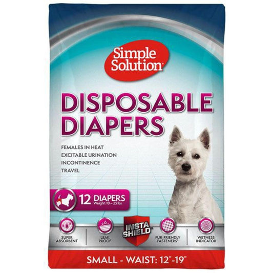 Simple Solution Disposable Diapers MD 12pk