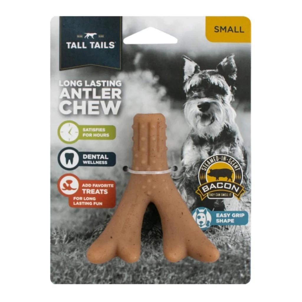 Tall Tails Dog Sm Antler Chew Toy Bacon