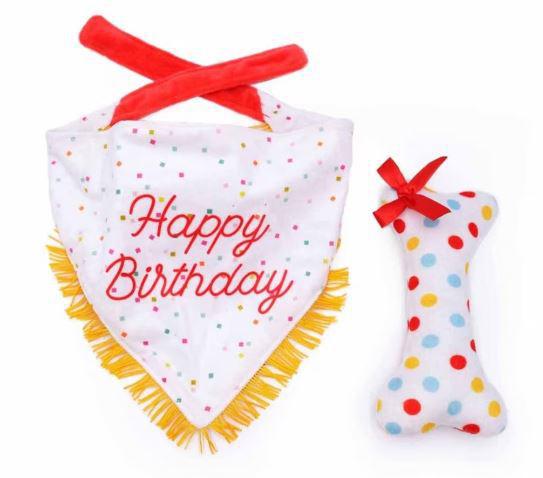 Zippy Paws Birthday Bandana Bone