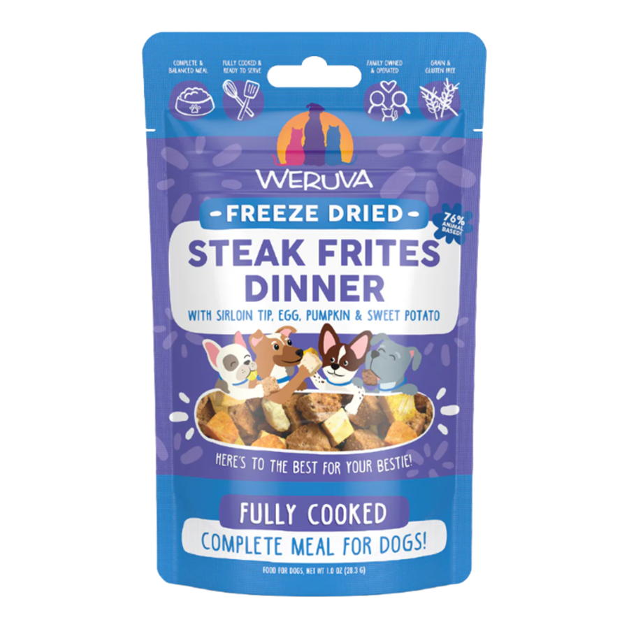 Weruva Dog Freeze Dried Steak Frites Dinner 1oz