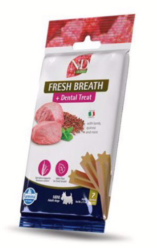 Farmina 2.1 oz Dog Lamb Breath Quinoa Mini Dental Treat