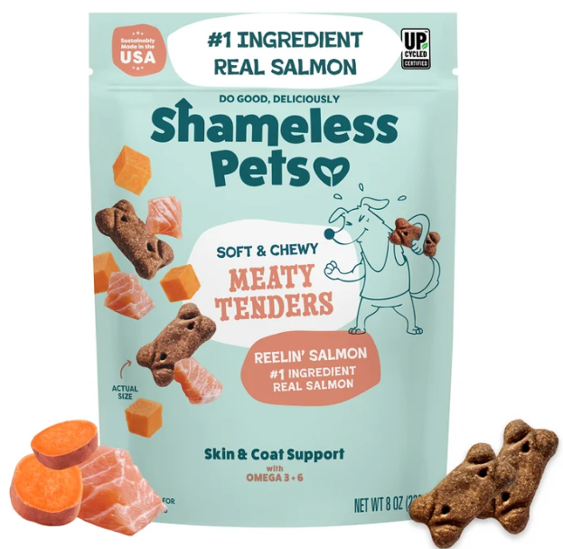 Shameless Pets Reelin' Salmon Meaty Tenders 8oz