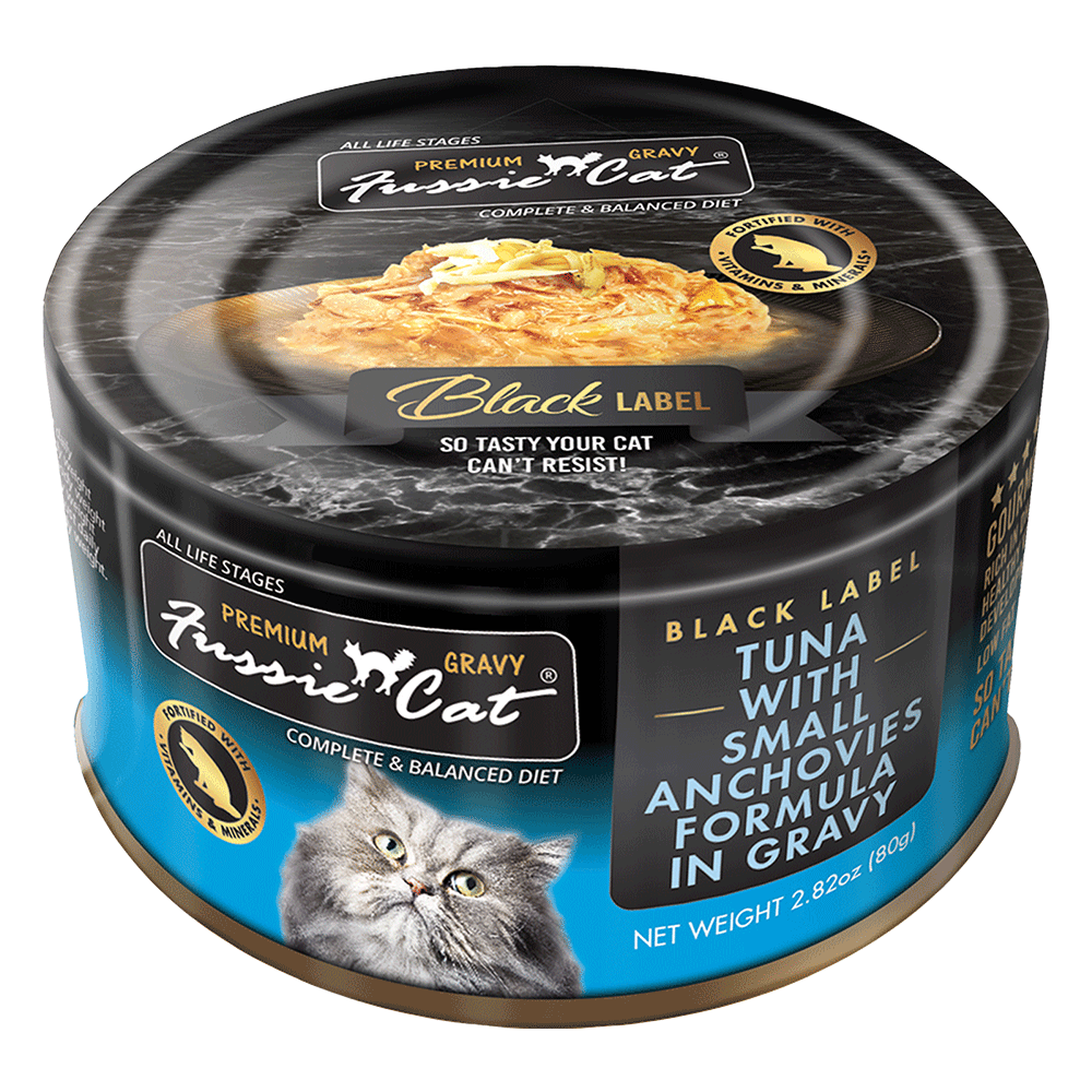 Fussie Cat Gravy Tuna w/ Small Anchovies 2.8z