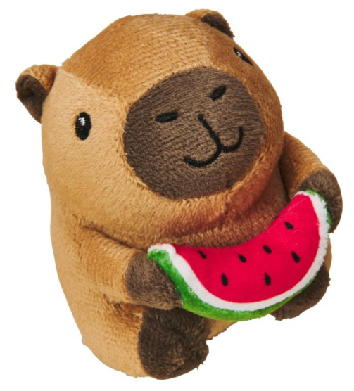 Ethical Pet SPOT Capybara w/ Watermelon Plush Cat Toy 4”