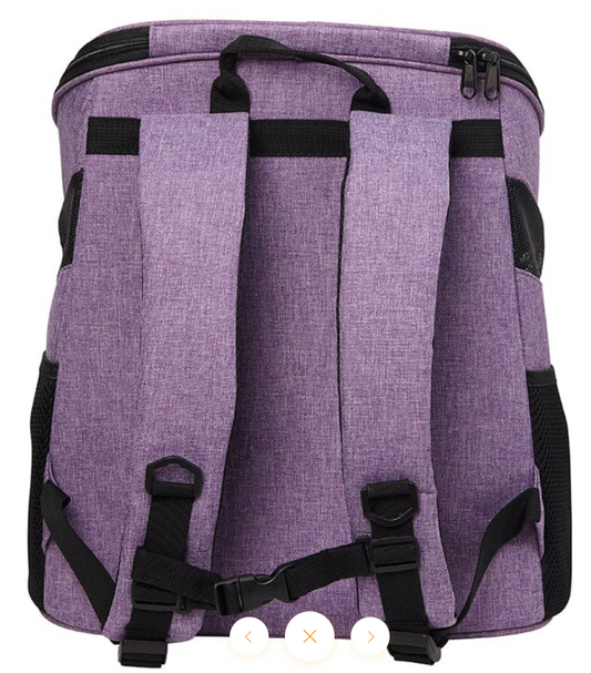 Travel Cat Backpack Fat Cat Mini Purple