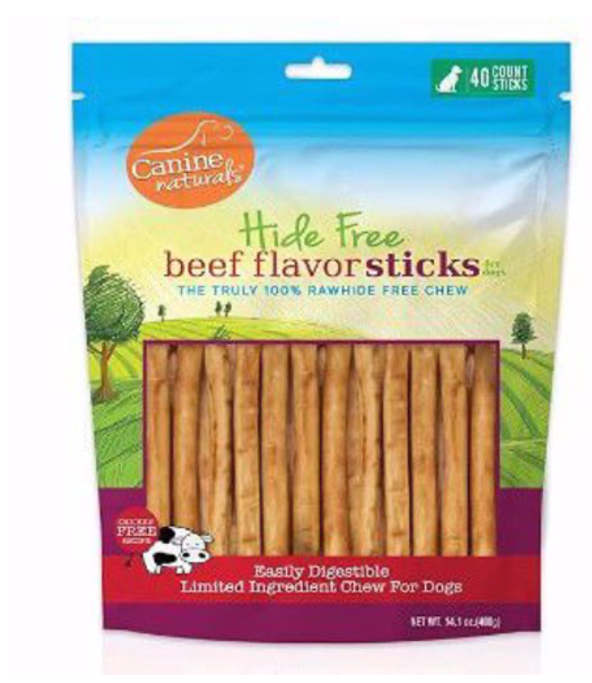Canine Natural 5" Beef Roll Hide Free Chew 40pk