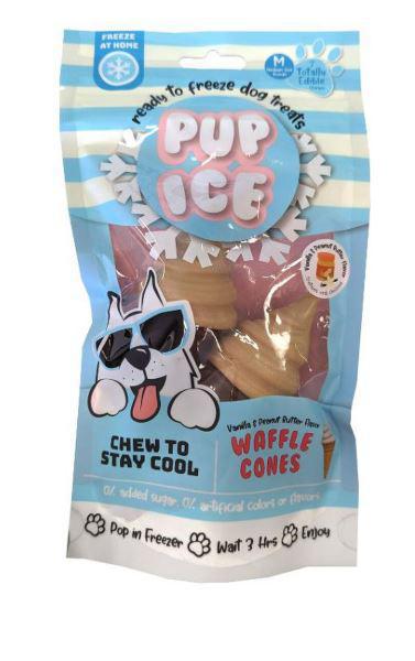 Pup Ice Waffle Cone Vanilla & Peanut Butter