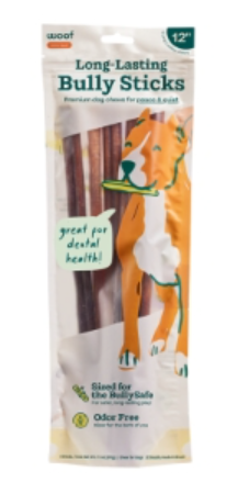 Woof Dog BullySafe Bully Stick 12" 5pk