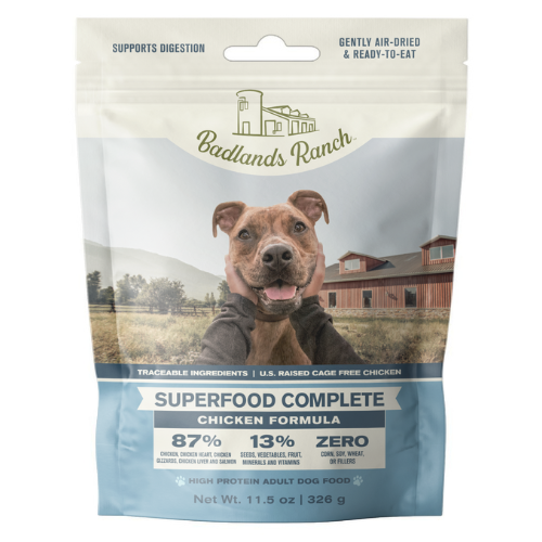 Badlands 11.5oz Dog Chicken Superfood Complete Air Dried Food