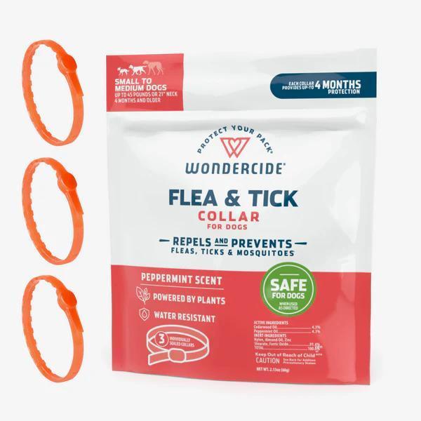 Wondercide 3pk Sm/Med Dog Peppermint Flea/Tick Collar