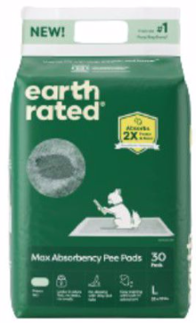 EARTH RATED 22X23 IN DOG 30CT LG GREEN TEA SCENT PEE PADS