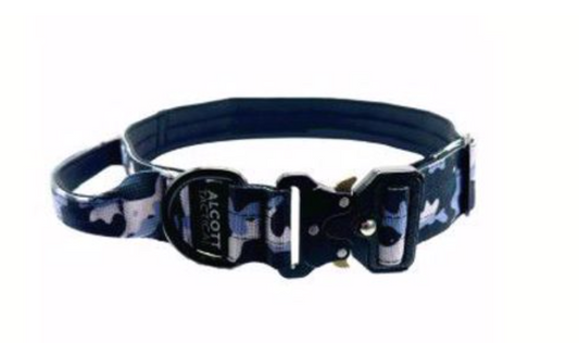 Alcott Tactical Dog Collar - Black Camo LG