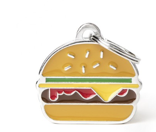 MyFamily Food Burger ID Tag
