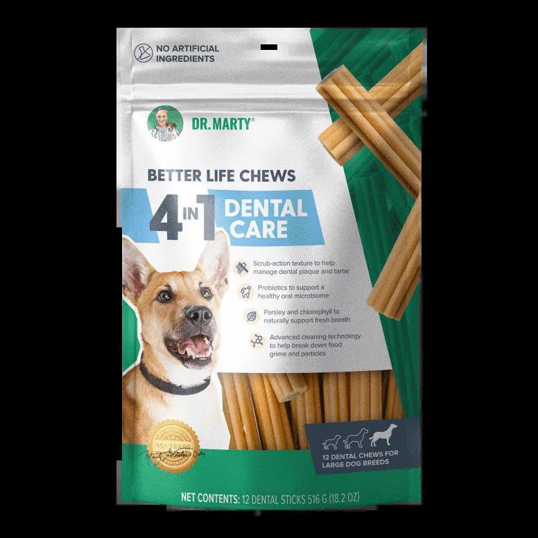 Dr Marty Dog Lg Better Life Dental Chew 12ct 18.2oz