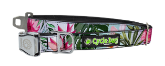 Cycle Dog Regular Width Collar Tropical Floral LG