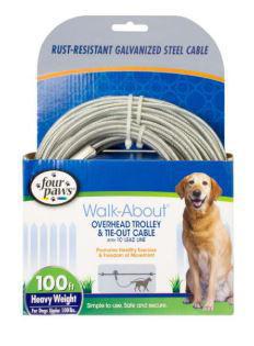 Four Paws Heavy Duty Trolley Exerciser 100'