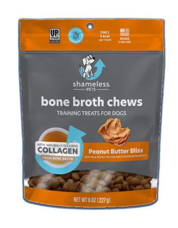 Shameless Peanut Butter Bone Broth Chews 8oz