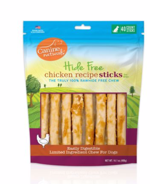 Canine Natural 5" Chicken Roll Hide Free Chew 40pk