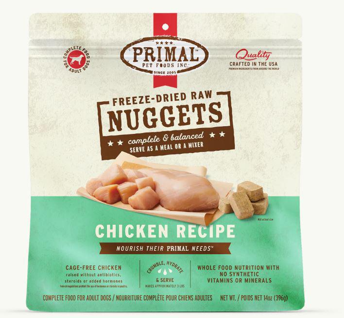 Primal Freeze-Dried Raw Nuggets Chicken