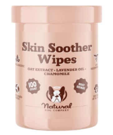 Natural Dog Company Dog Skin Soother Wipes - 100ct