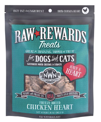 Raw Rewards Chicken Hearts 10oz