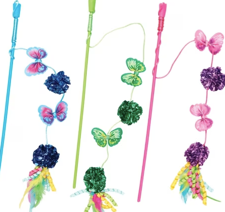 Spot Butterfly Mylar Wand