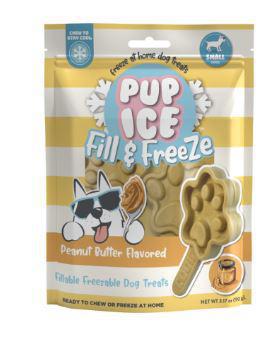 Pup Ice Fill & Freeze Paw Treat Peanut Butter 3pk