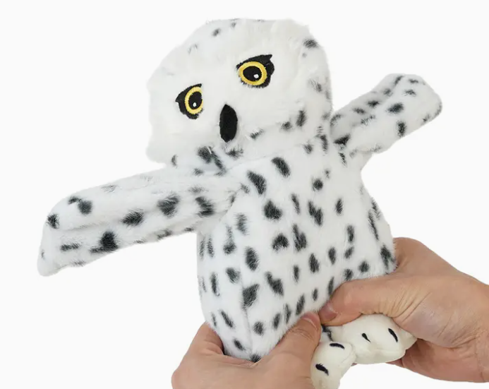 Tall Tails Animated Snow Owl 9"